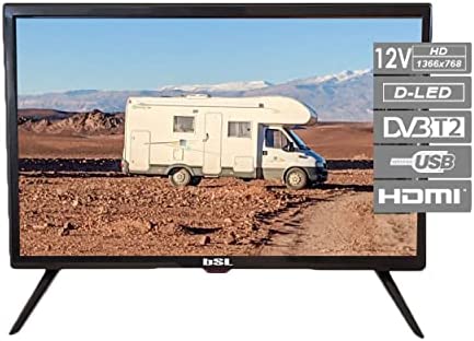 TV 22" BSL-22112 V - LED - Lecteur multimédia USB - TDT2 (DVBT2) - Connecteur HDMI - 1366 x 768 - Classe d'efficacité énergétique A - .Alimentation en 12v et 220v. Fiche Technique et Prix au Maroc