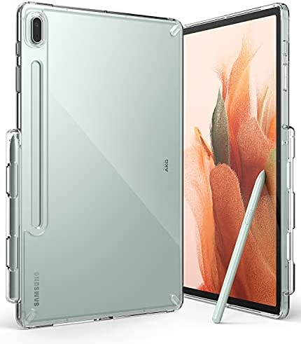 Ringke Coque Compatible avec Samsung Galaxy Tab S7 FE (2021) Fusion Antichoc Transparente Solide Back TPU Souple Bumper Étui Mince Léger Porte S Pen pour Coque Samsung Tab S7 FE - Clear Fiche Technique et Prix au Maroc