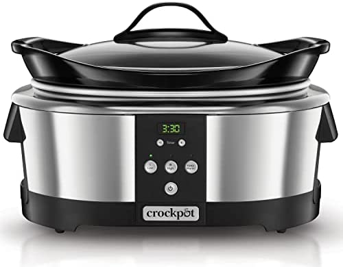 Crockpot Mijoteuse électrique programmable | 5,7L (5-6 personnes) | Avec minuterie numérique | Inox [SCCPBPP605] Fiche Technique et Prix au Maroc