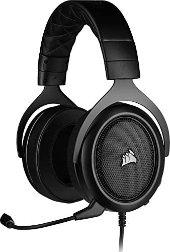 Corsair HS50 PRO Stereo Casque de Gaming Mousse à mémoire ajustables Oreillettes, Unidirectionnel Antibruit amovible Microphone avec PC, PS4, Xbox One, Switch et appareils mobiles Compatibilité Fiche Technique et Prix au Maroc