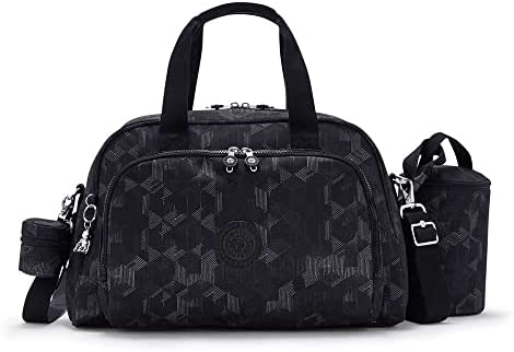 Kipling Sacs bébé camama mystérieux grille - L : 47.5 cm / l : 26.5 cm / H : 7.5 cm - Noir Fiche Technique et Prix au Maroc