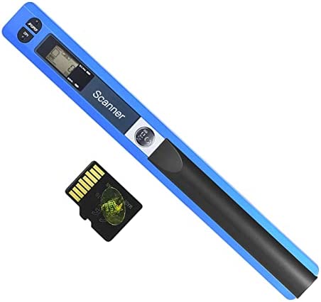 Bisofice Scanner Portable Sans Fil,Regle Scanner, A4 Scanner de Documents 900DPI, Format JPG/PDF,Affichage LCD, avec Sac de Protection et Carte TF 8 Go pour les reçus de documents/Livres/Images Fiche Technique et Prix au Maroc
