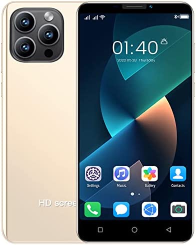 MsMga Smartphone Bon marché et agréable, écran IPS de 4,7 Pouces, téléphone Mobile Android débloqué, Double caméra SIM, 4 Go de ROM (évolutif jusqu'à 128 Go) (ip13mini-Gold) Fiche Technique et Prix au Maroc