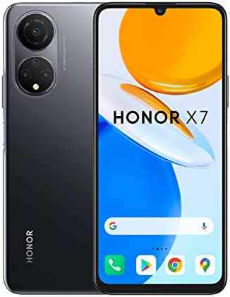 HONOR X7 Smartphone Android 11, 4 Go RAM + 128 Go de stockage, écran FullView Fluide 6,74" et 90 Hz, caméra arrière quadruple 48 MP et batterie 5000 mAh, noir Fiche Technique et Prix au Maroc