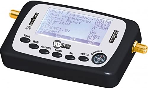 HDSAT SF-500+ POINTEUR Satellite SATFINDER DVB-S2 Réglage Parabole Pointage Facile Astra EUTELSAT Fiche Technique et Prix au Maroc