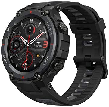 Amazfit T-Rex Pro Montre Connectée Homme, 100+ Modes Sportifs, GPS, Autonomie de 18 Jours, 10 ATM Etanche Montre de Plein Air - Noir Fiche Technique et Prix au Maroc