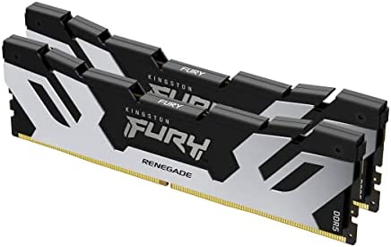 Kingston Fury Renegade DDR5 Silver 32GB 6400MT/s DDR5 CL32 DIMM Mémoire pour PC de Gamer Kit de 2 - KF564C32RSK2-32 Fiche Technique et Prix au Maroc