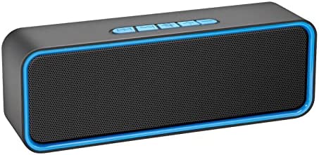 Sonkir Enceinte Bluetooth, Haut Parleur Portable sans Fil Bluetooth 5.0 avec Basse Stéréo Haute Fidélité 3D, Batterie intégrée de 1500 mAh (Bleu) Fiche Technique et Prix au Maroc