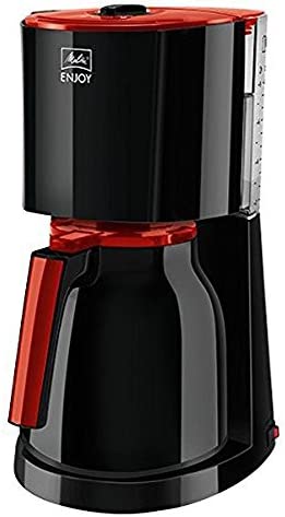 Melitta Cafetière à Filtre avec Verseuse Isotherme, Sélecteur d’Arôme, Enjoy Therm, Noir/Rouge, 1017-10 Fiche Technique et Prix au Maroc