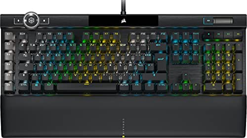 Corsair K100 RGB Clavier Gaming Optique-Mécanique (Switchs OPX: Ultrarapides et Linéaire, Touches à Double Injection PBT, Intégration Elgato Stream Deck) AZERTY, Noir Fiche Technique et Prix au Maroc