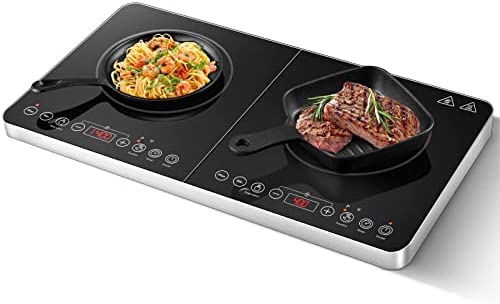 Aobosi Plaque induction, plaque de cuisson à induction double, table de cuisson portable, commande par capteur et plateau en verre cristal, 3500 Watt, fonction minuterie,10 niveaux de température Fiche Technique et Prix au Maroc