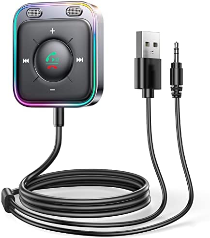 2023 JOYROOM Adaptateur Bluetooth Jack 3.5, Recepteur Bluetooth 5.3 Aux【Effet Sonore Stéréo HiFi】 Double Connexion et USB Bluetooth Voiture Appels Mains Librespour Stéréo Voiture /Haut-Parleur Fiche Technique et Prix au Maroc