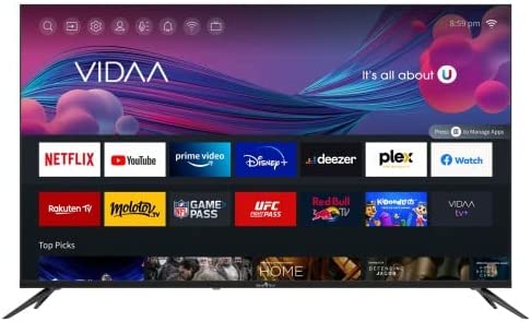 Smart-Tech TV LED 4K UHD 50' (126 cm) 50UV10V1 Smart TV VIDAA - Molotov, Netflix, Prime Video, Canal+, Disney+, Youtube, Plex - 3xHDMI - 2xUSB - PVR - Mode Hotel Fiche Technique et Prix au Maroc