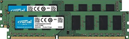 Crucial RAM CT2K102464BD160B 16Go Kit (2x8Go) DDR3 1600 MHz CL11 Mémoire de bureau Fiche Technique et Prix au Maroc