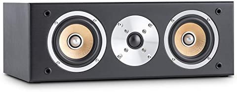 Auna Linie 501 CS - Enceinte Centrale Passive de 60W RMS pour Utilisation Home cinéma, HiFi - châssis fermé en Bois, 2 Voies, 2 x woofer 4", Tweeter 1", revetement Haut-Parleur Amovible - Noir Fiche Technique et Prix au Maroc