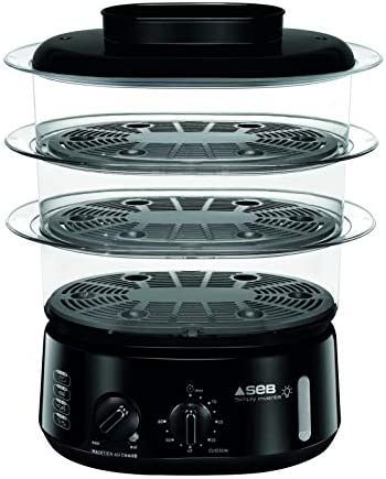 Seb Simply Invents Cuiseur Vapeur 3 bols Capacité modulable Maintien au chaud Noir VC110800 Fiche Technique et Prix au Maroc