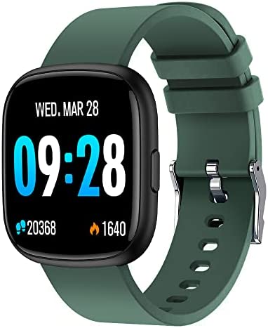 woednx Montre Connectée Hommes Femmes,Montre Intelligente 1,4''Fitness Tracker avec Fréquence Cardiaque,Moniteur de Sommeil,Notification de Message,étanche IP68 Smartwatch pour iOS Android-Vert Fiche Technique et Prix au Maroc
