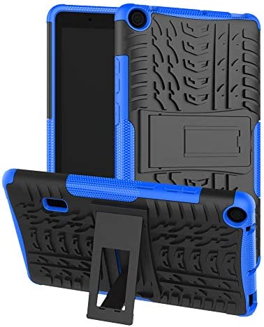 Goyi Coque Compatible avec Huawei MediaPad T3 10(9.6") 2018, Housse Etui de Protection 360 Degré Anti-Choc Anti-Rayures/PC + TPU 2-en-1/Tough Armor/Support pour Huawei MediaPad T3 10 Table-Bleu Fiche Technique et Prix au Maroc