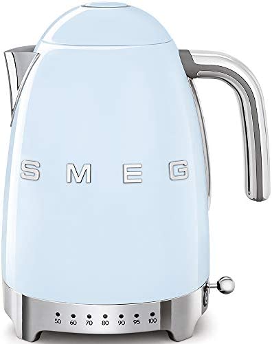 Smeg KLF04PBEU bouilloire électriques, Métal, 7 liters, Bleu Pastel Fiche Technique et Prix au Maroc