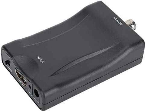 PUSOKEI Convertisseur HDMI vers BNC, Signal Numérique HDMI vers Signal Vidéo BNC/Signal Audio 3,5 Mm, Prise en Charge NTSC/PAL, pour Lecteurs Vidéo TV VHS Enregistreur DVD Fiche Technique et Prix au Maroc
