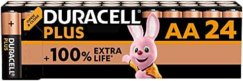 Duracell - Piles alcalines AA Plus, 1.5 V LR6 MN1500, paquet de 24 Fiche Technique et Prix au Maroc