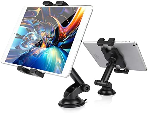 EEEKit Support de Tablette pour Voiture, Support de téléphone de Voiture Universel 2 en 1 avec Pare-Brise et Ventouse, Compatible avec Les modèles Samsung Galaxy/iPad/iPhone (4"-12") Fiche Technique et Prix au Maroc