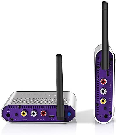 measy AV550 5.8GHz AV TV Sender 8 canaux et Couleur Argent Audio Video Wireless RCA Transmitter Récepteurs 500M/1650 ft, Fiche Technique et Prix au Maroc