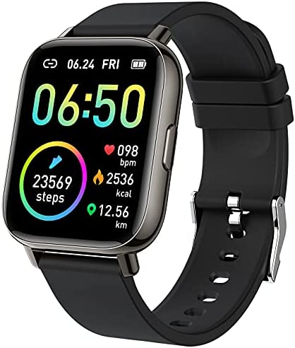 Montre Connectée Homme Femme 1.69" Smartwatch Sport Moniteur de Fréquence Cardiaque Sommeil Montre Intelligente Podometre Calories, Etanche IP68 Chronometre GPS Partagé 24 Modes Sport pour Android iOS Fiche Technique et Prix au Maroc