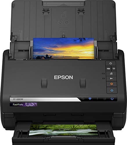 Epson FastFoto FF-680W - Scanners (600 x 600 DPI, 30 bit, 24 bit, 10 bit, 8 bit, 1 bit) Noir Fiche Technique et Prix au Maroc
