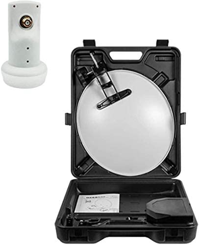 KIT Camping Car Parabole Acier Blanche 35CM + LNB Single 4K 0,1DB Fiche Technique et Prix au Maroc