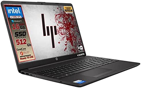 HP 250 G8 Ordinateur portable portable portable Intel 4120 4 Core, SSD de 512 Go Full HD 15.6", DDR4 16 Go, Wi-Fi, 3 USB dont 1 Type-C, Webcam HD, Win 11 Pro, Prêt à l'emploi, Gar. Italia Fiche Technique et Prix au Maroc