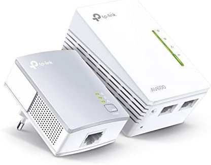 TP-Link Kit adaptateur CPL WLAN TL-WPA4220 (WLAN 300 Mbit/s, CPL AV600, clone Wifi, 3 ports LAN, Plug & Play, compatible avec tous les adaptateurs CPL, idéal pour le streaming) Blanc Fiche Technique et Prix au Maroc