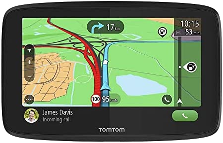 TomTom GPS Voiture GO Essential, 5 Pouces, Info Trafic, Essai des Alertes de Zones de Danger, Cartes UE, Mise à jour via WiFi, Appels mains-libres, Fixation Magnétique Alimentée Fiche Technique et Prix au Maroc