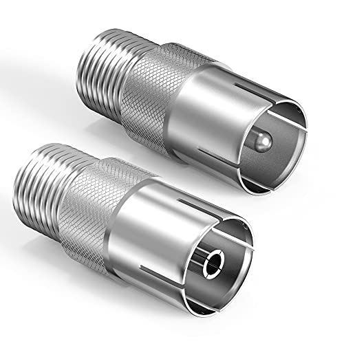 Ancable SAT Antenne Adaptateur SET, connecteur F pour câble d'antenne, 1 F femelle vers PAL femelle (IEC) et 1 F femelle vers PAL mâle (IEC) Fiche Technique et Prix au Maroc