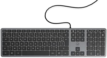 Mobility Lab - Clavier PC Ultra Slim filaire gris sidéral - connexion USB Français AZERTY Fiche Technique et Prix au Maroc