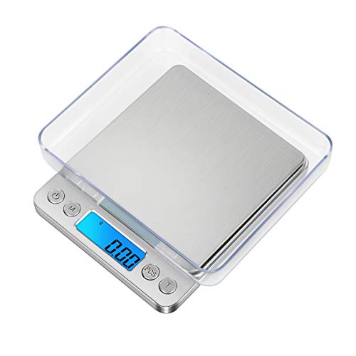 GPISEN Balance Numérique de Précision, Balance d'ordinateur Portable, avec écran LCD et 6 Unités, Plateau en Acier Inoxydable, Fonction de Tare, Pour Cuisine, Bijoux, Café - 3 kg x 0,1 Fiche Technique et Prix au Maroc