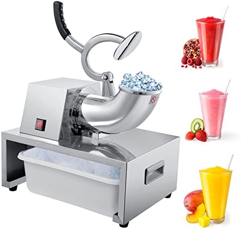 SEAAN Machine à Glace Pilée Commercial,Machine électrique De Rasoir à Glace, Fabricant De Cornets à Neige en Acier Inoxydable De Grande Capacité pour Les Restaurants, Bars, Magasin Fiche Technique et Prix au Maroc