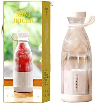 RENOA Blender Personnel Compact de comptoir Bouteille de mélangeur Portable Orange Juicer Milk Smoothie Blender Blender Fresh Juicers Machine Bouteille d'eau Portable (Color : Lihe White a TM) Fiche Technique et Prix au Maroc