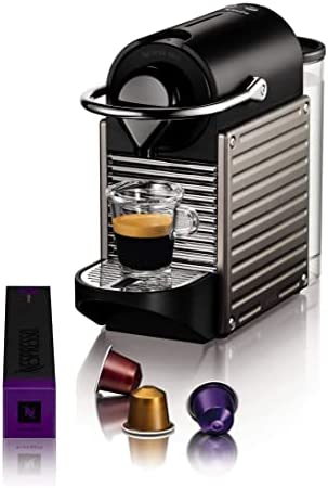 KRUPS - YY4127FD - Machine expresso Nespresso - PIXIE TITANE- Cafetière à dosettes - Machine à café - Cafetière expresso Fiche Technique et Prix au Maroc