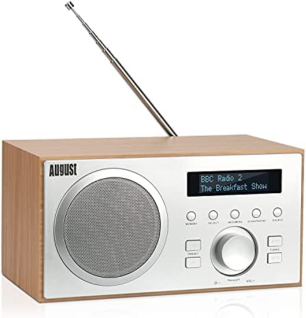 Radio Dab FM Bluetooth Bois Secteur - August MB420 Radio numérique Terrestre Dab Plus + MP3 Lecteur clé USB, Digital et Analogique - HiFi Filaire Réveil Prise écouteur 3.5mm Ecran Design Scandinave Fiche Technique et Prix au Maroc
