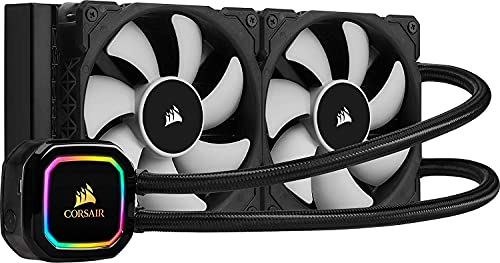 Corsair iCUE H100i RGB PRO XT Refroidissement Liquide pour Processeur (Radiateur de 240 mm, Deux Ventilateurs Corsair ML PWM de 120 mm, 400-2400 RPM, Pompe RGB Multizone Dynamique) Noir Fiche Technique et Prix au Maroc