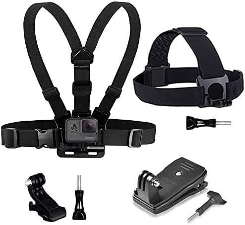 YEHOLDING Kit Harnais Pectoral + Attache Harnais Bandeau pour la tête + Sac à Dos avec Clip Rapide, Compatible avec GoPro, Xiaomi YI, SJCAM, Camppark, AKASO et Autres Actions cam Fiche Technique et Prix au Maroc