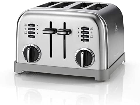 Cuisinart CPT180E Grille-pain 4 tranches, acier inoxydable brossé Fiche Technique et Prix au Maroc