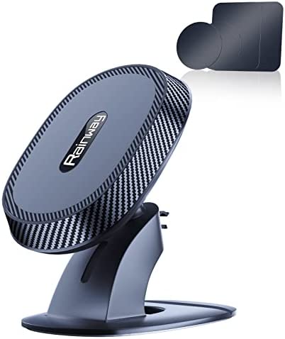 Support Telephone Voiture Magnetique, 6 Aimant Telephone Voiture Tableau de Bord, Rotation 360° Porte Telephone Voiture, Fixe Voiture Telephone avec 4 Plaque de Métal, Accroche Telephone Voiture Fiche Technique et Prix au Maroc