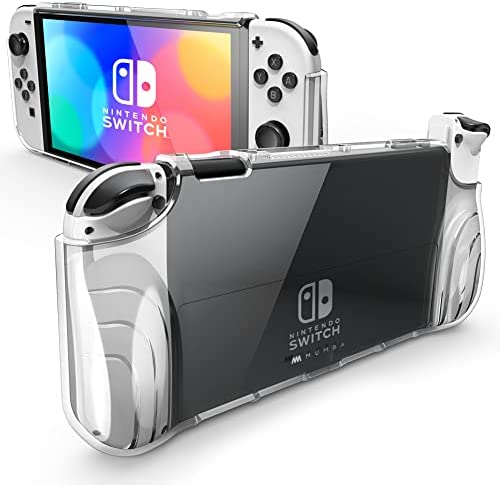 Mumba Coque pour Switch OLED 2021 [Série Thunderbolt] Protection Transparente avec Poignée Ergonomique en TPU Compatible avec Nouveau Switch OLED 7 Pouces Console et Joy-Con (Transparent) Fiche Technique et Prix au Maroc
