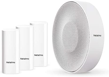 Netatmo Pack Accessoires de la Caméra Intérieure: Sirène Intérieure Intelligente + Détecteurs d'Ouverture Intelligents, sans Fil, 110 DB, Détection des Vibrations Fiche Technique et Prix au Maroc