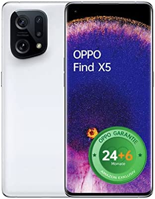 OPPO Find X5 Smartphone - Écran AMOLED 16,63 cm (6,55 pouces) - RAM 8 Go, mémoire interne 256 Go, triple appareil photo 50 mégapixels, batterie 4800 mAh + coupon Amazon - Blanc Fiche Technique et Prix au Maroc
