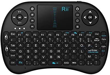 Rii Mini i8 Wireless (AZERTY) - Mini Clavier français, Ergonomique sans Fil avec Touchpad - Pour Smart TV, mini PC, HTPC, Console, Ordinateur Fiche Technique et Prix au Maroc