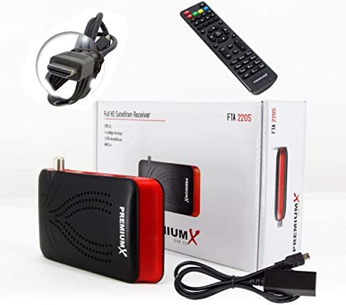 PremiumX Mini récepteur satellite numérique FTA 220S DVB-S2 HDMI USB Full HD 1080p HDTV Fiche Technique et Prix au Maroc