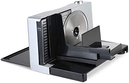 Trancheuse Pliante Électrique Trancheuse À Pain Épaisseur De Coupe Pliable 0-15Mm Lame en Acier Inoxydable Ø177Mm 100W, 220V Fiche Technique et Prix au Maroc